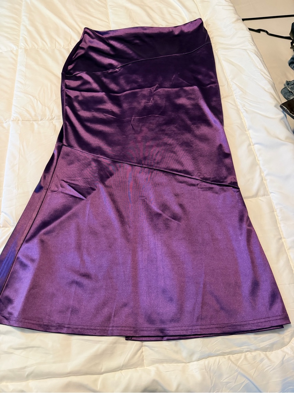 Amazon Purple Satin Maxi Skirt